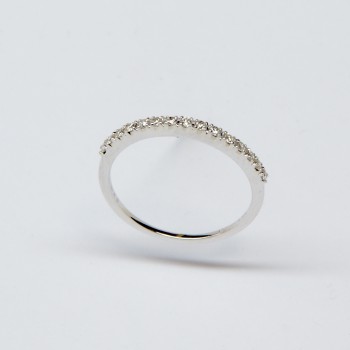 9ct White Gold Diamond Ring